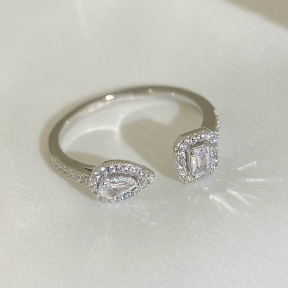 [Imperial] MY TWIN TOI & MOI SILVER DIAMOND RING