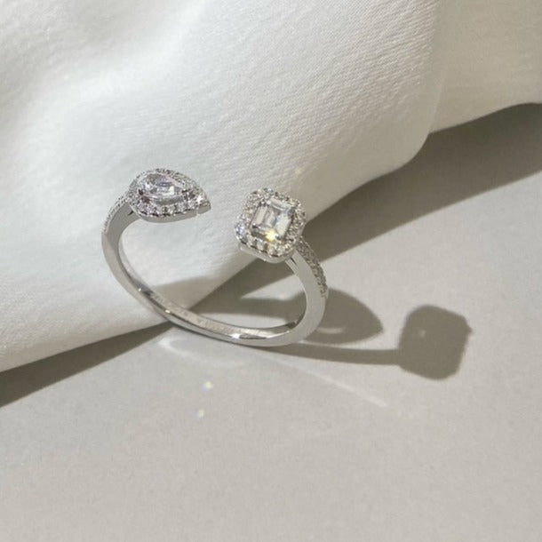 [Imperial] MY TWIN TOI & MOI SILVER DIAMOND RING