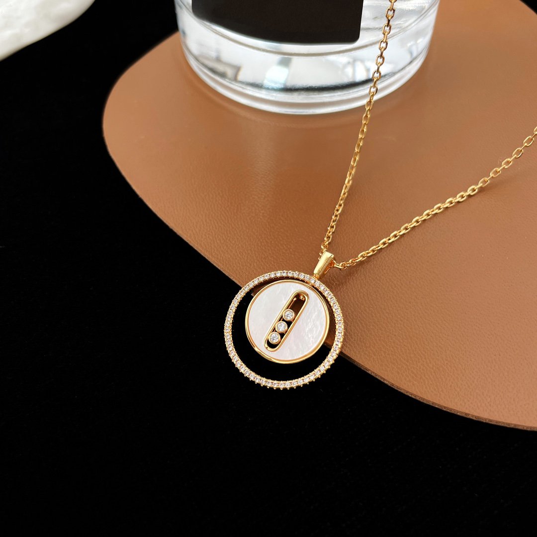 [Imperial]  MOVE MM NACRE BLANCHE DIAMOND NECKLACE