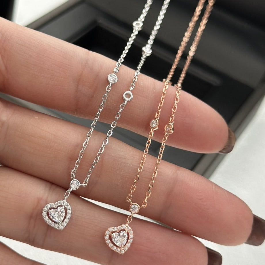 [Imperial] JOY HEART DIAMOND NECKLACE