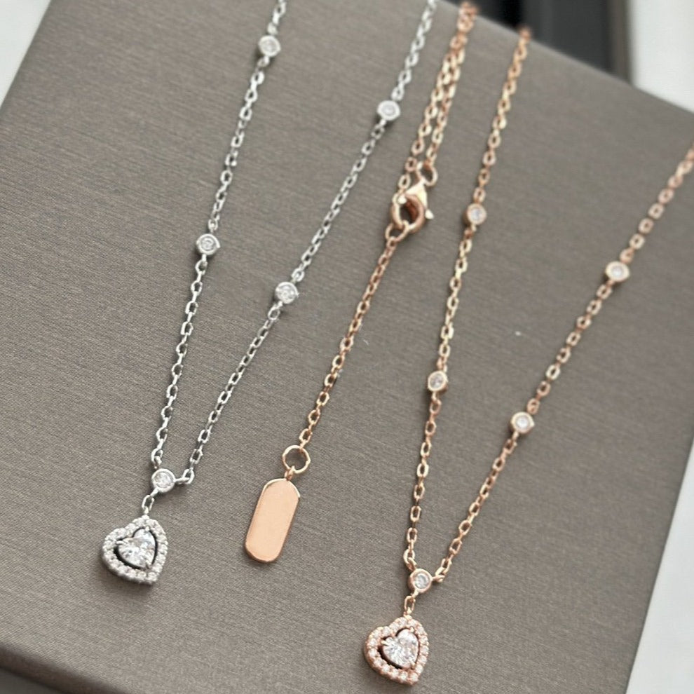 [Imperial] JOY HEART DIAMOND NECKLACE