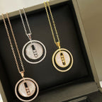 [Imperial]  MOVE MM NACRE BLANCHE DIAMOND NECKLACE