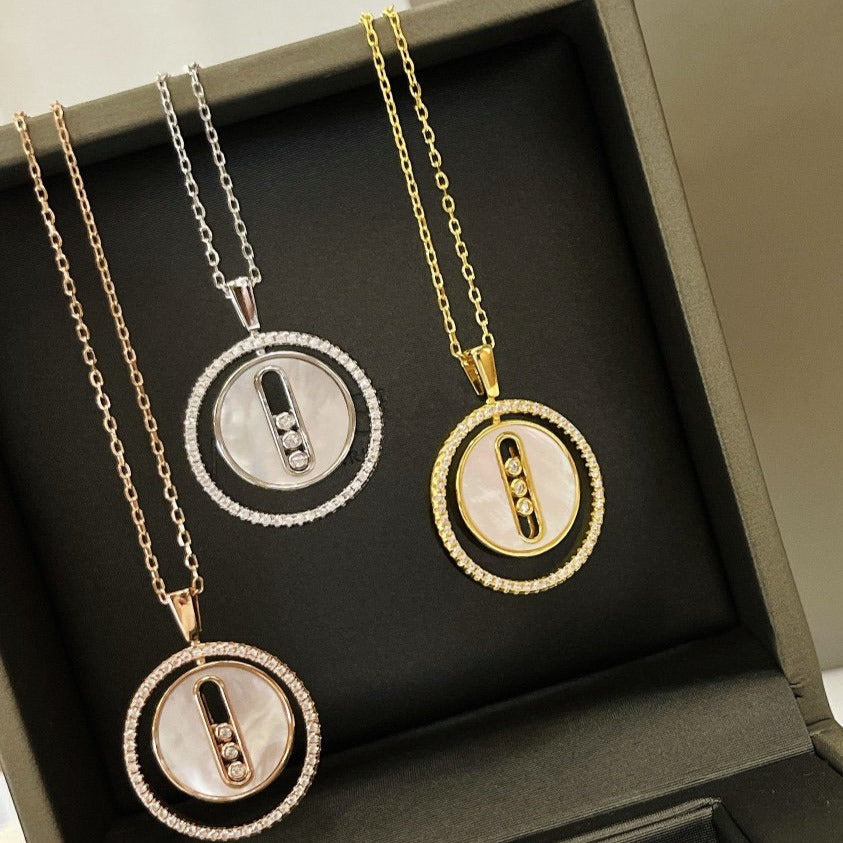 [Imperial]  MOVE MM NACRE BLANCHE DIAMOND NECKLACE