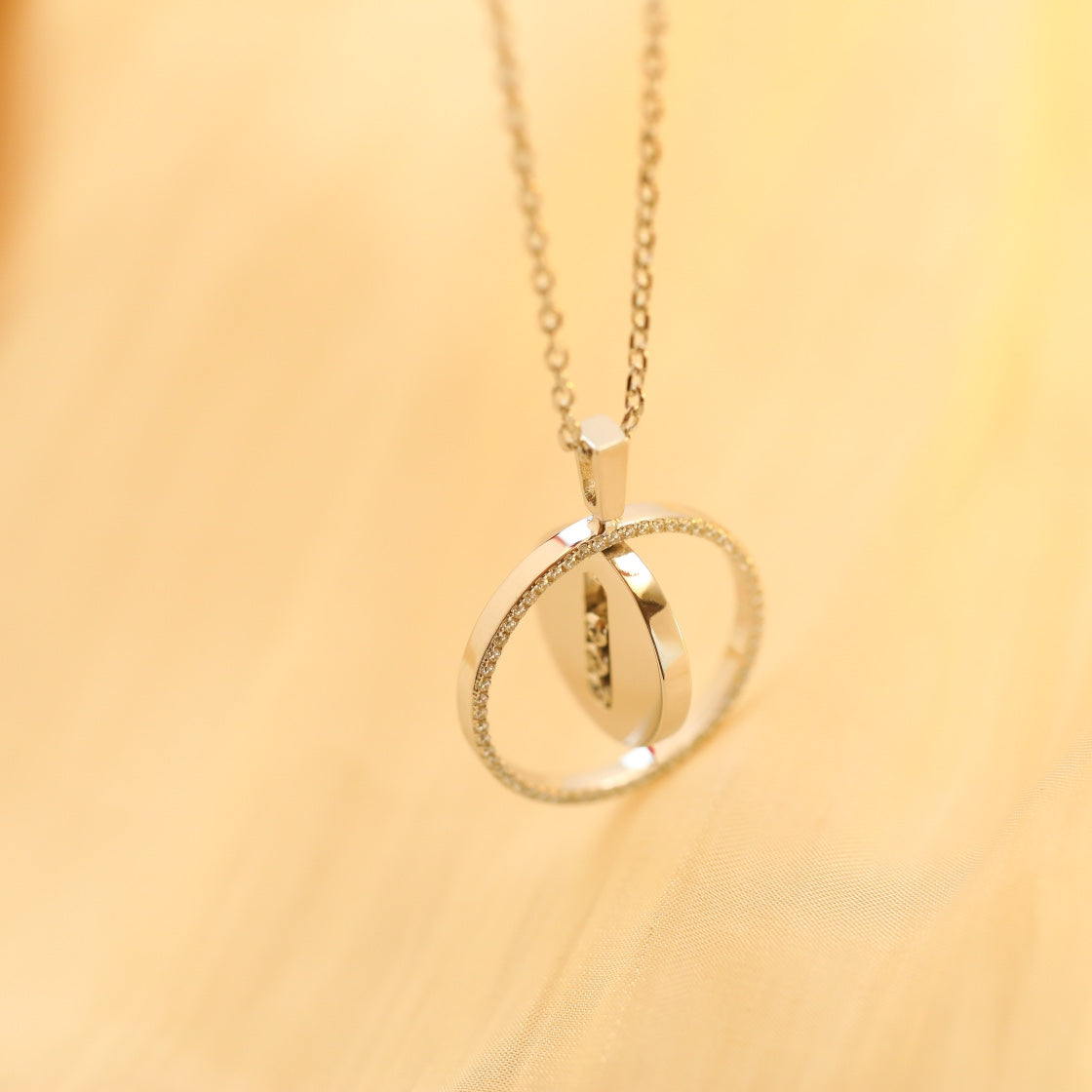 [Imperial]  MOVE MM SILVER DIAMOND NECKLACE