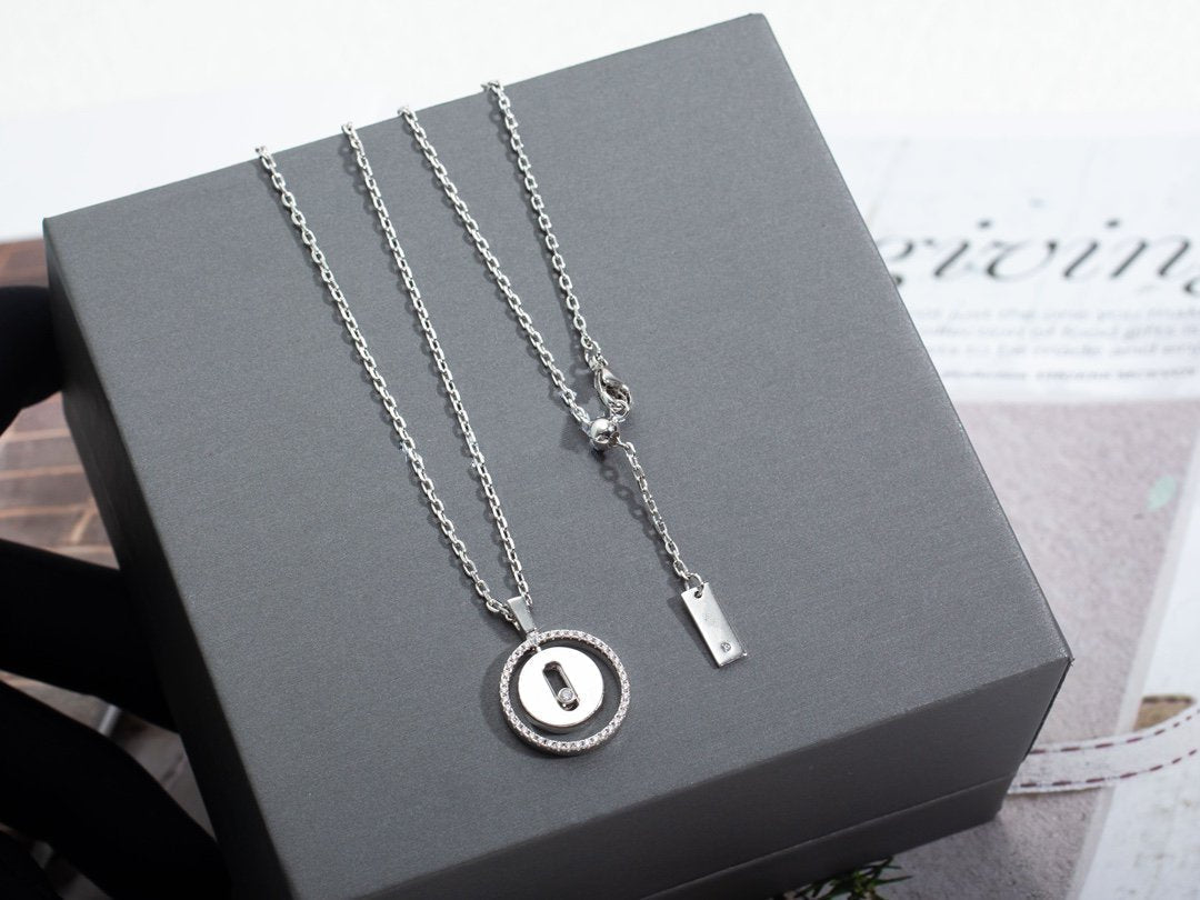 [Imperial]  MOVE PM NECKLACE SILVER DIAMOND