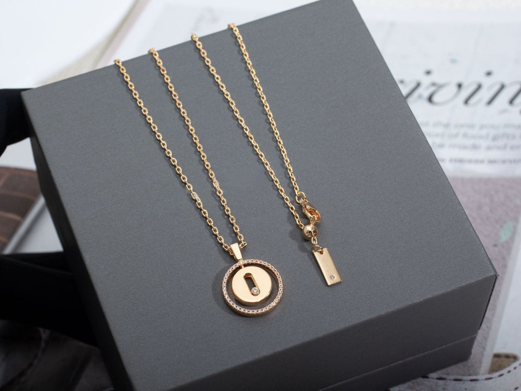 [Imperial]  MOVE PM NECKLACE PINK GOLD DIAMOND
