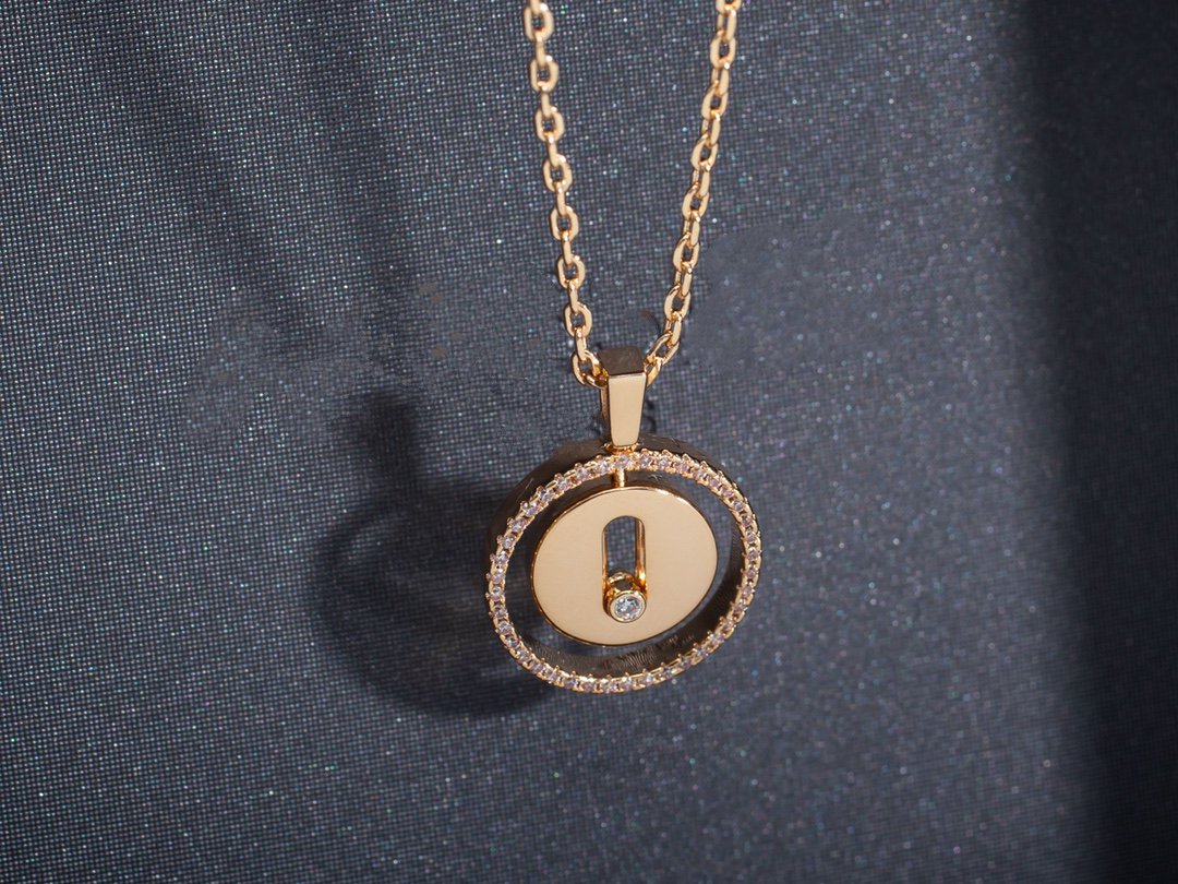 [Imperial]  MOVE PM NECKLACE PINK GOLD DIAMOND