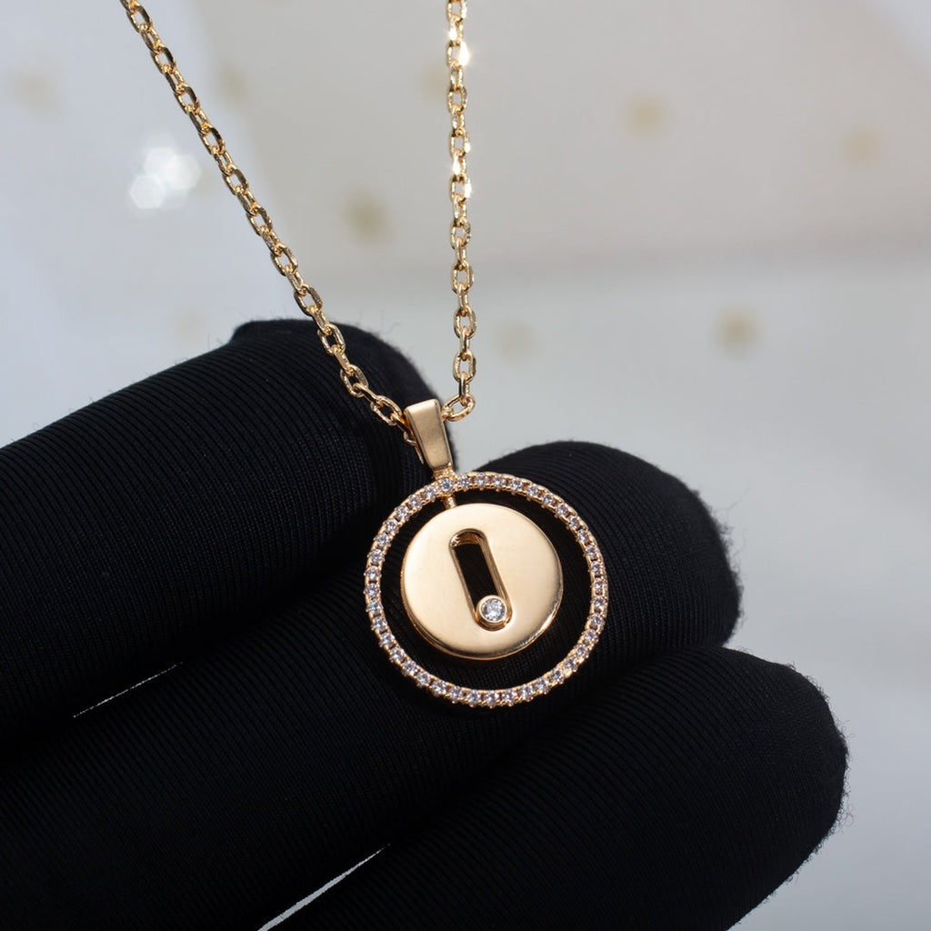 [Imperial]  MOVE PM NECKLACE PINK GOLD DIAMOND