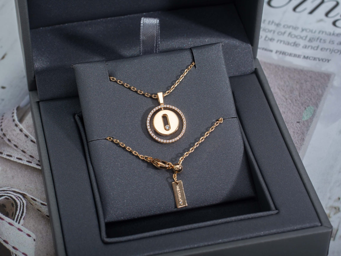 [Imperial]  MOVE PM NECKLACE PINK GOLD DIAMOND