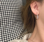 [Imperial] CREOLES MOVE UNO PM DIAMOND EARRINGS