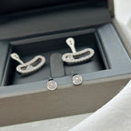 [Imperial] MOVE UNO SILVER DIAMOND EARRINGS