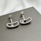 [Imperial] MOVE UNO SILVER DIAMOND EARRINGS