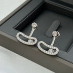 [Imperial] MOVE UNO SILVER DIAMOND EARRINGS
