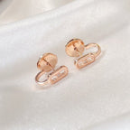 [Imperial] CREOLES MOVE UNO MINI 1 DIAMOND EARRINGS