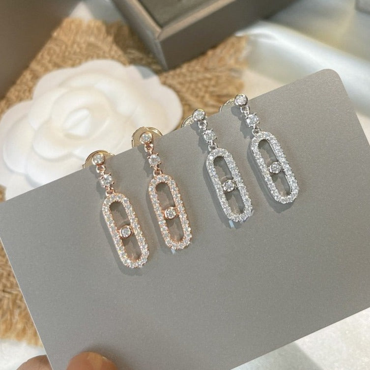 [Imperial] DORMEUSES MOVE UNO DIAMOND EARRINGS