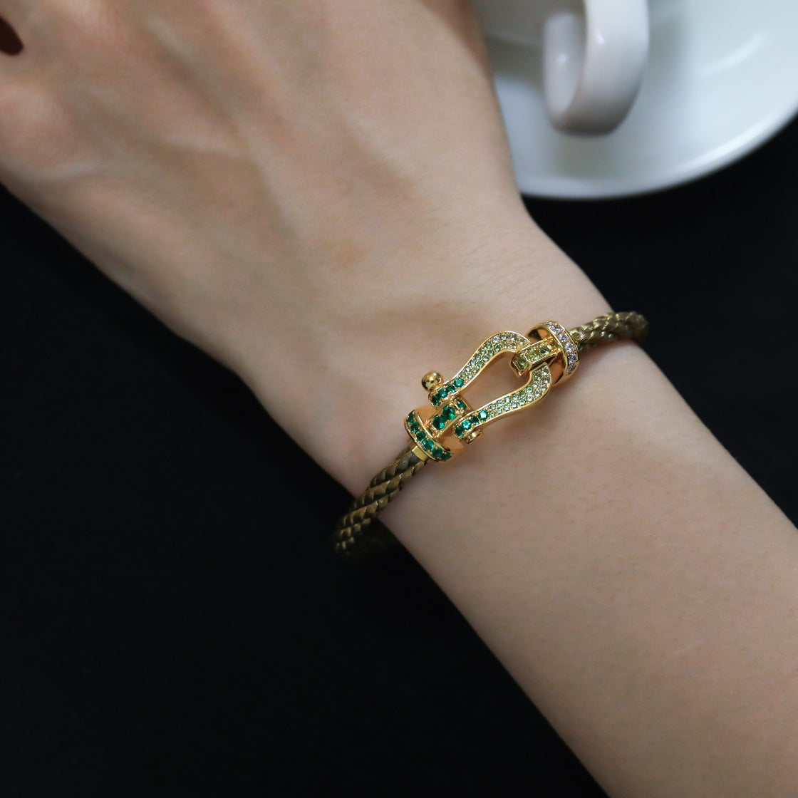 [Imperial] FORCE 10 GOLD GREEN DIAMOND PAVED