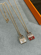 [Imperial] H CIRCE MOISSANITE PENDANT NECKLACE GOLD