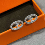 [Imperial] HM FULL DIAMOND PIG NOSE STUD EARRINGS