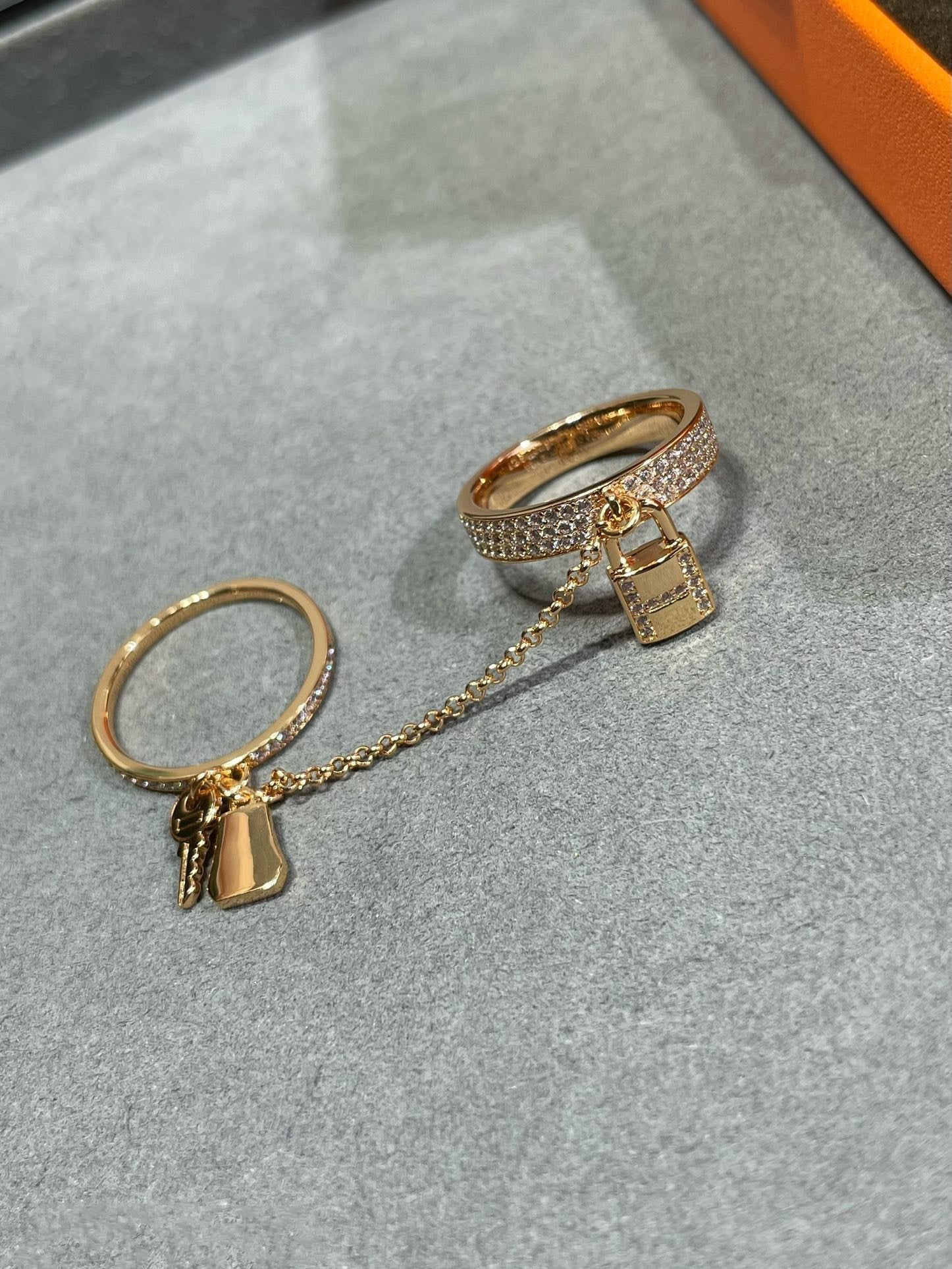 [Imperial] HM KELLY CLOCHETTE DOUBLE RING IN  WITH DIAMONDS