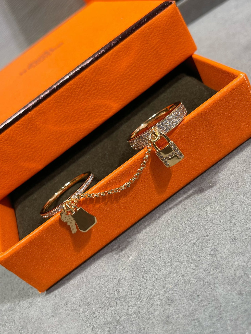 [Imperial] HM KELLY CLOCHETTE DOUBLE RING IN  WITH DIAMONDS