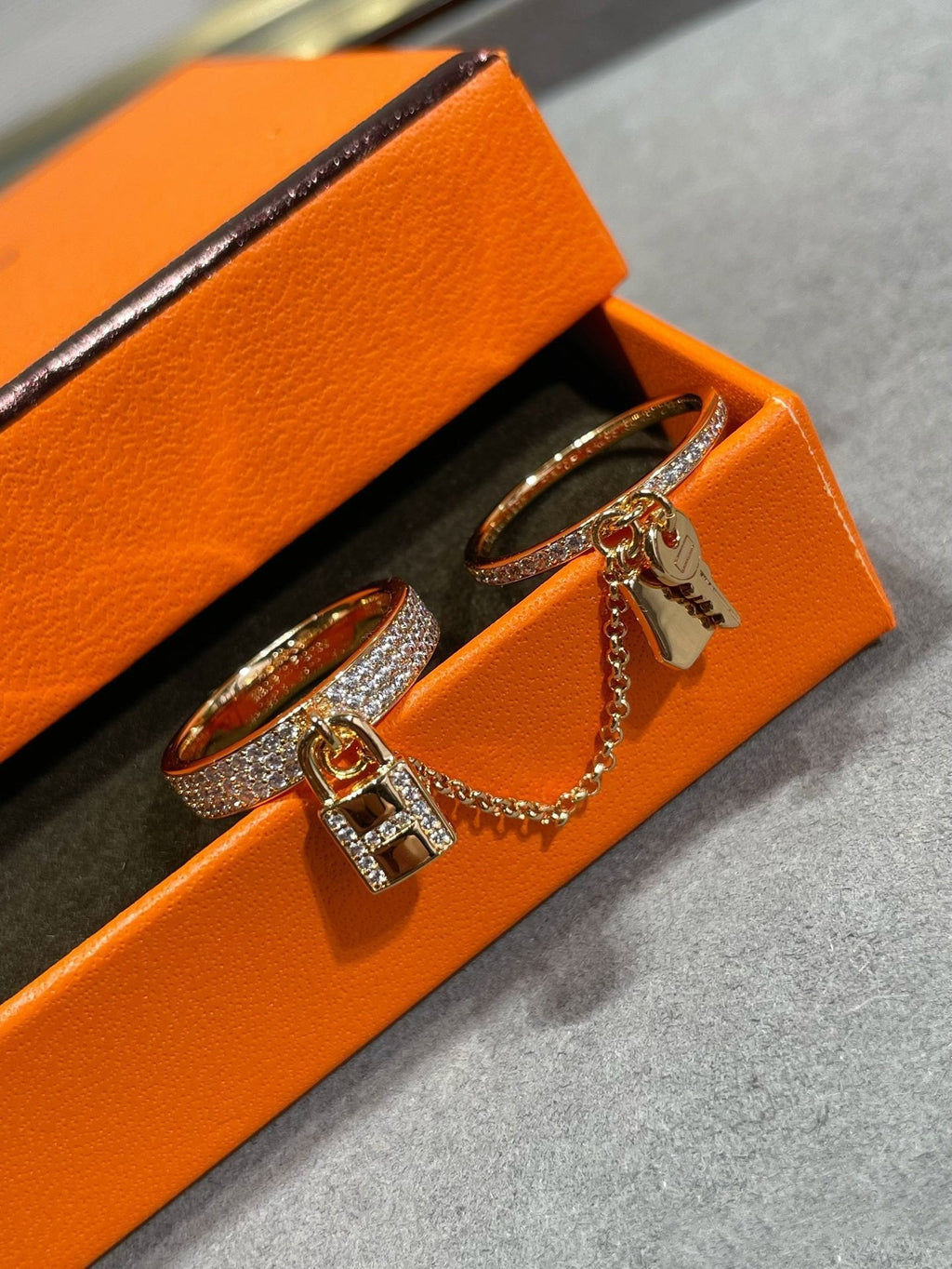 [Imperial] HM KELLY CLOCHETTE DOUBLE RING IN  WITH DIAMONDS