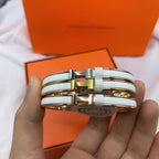 [Imperial] CLASSIC HM CLIC WHITE 8MM ENAMEL BRACELET
