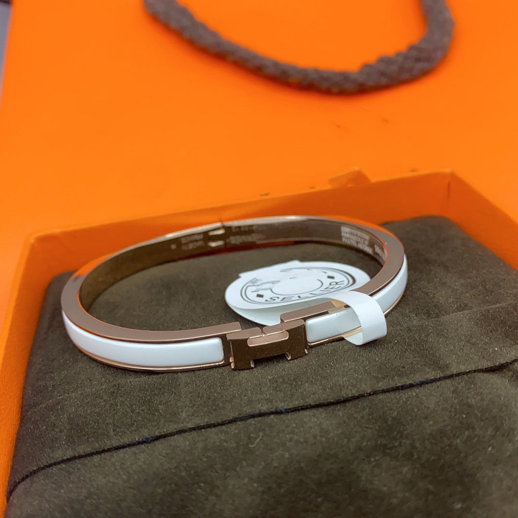 [Imperial] CLASSIC HM CLIC WHITE 8MM ENAMEL BRACELET