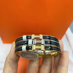 [Imperial] CLASSIC HM CLIC BLACK 8MM ENAMEL BRACELET