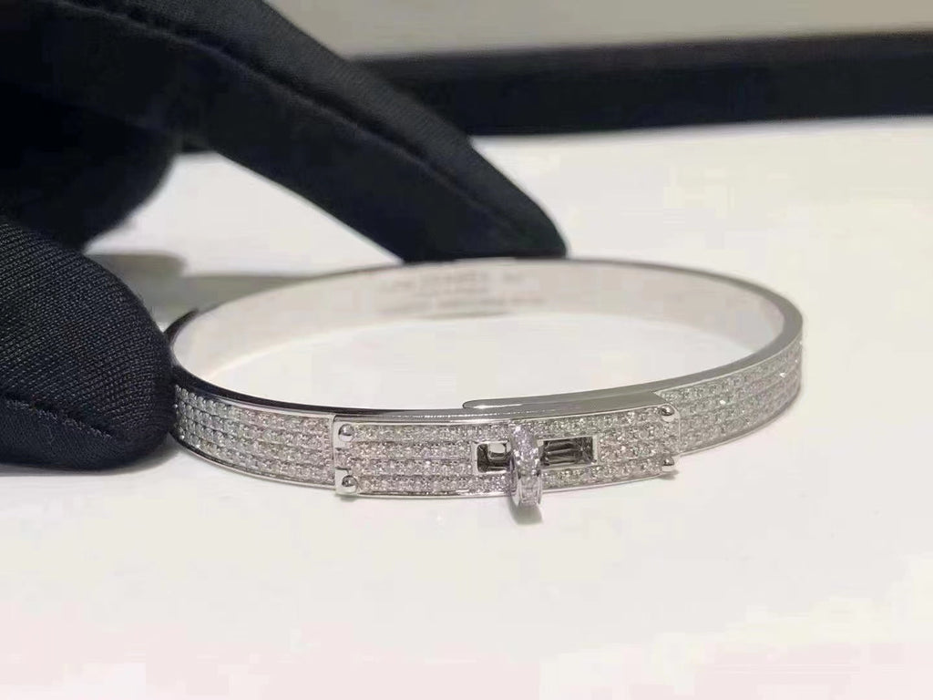 [Imperial] HM KELLY BRACELET IN SILVER AND FULL PAVE DIAMOND