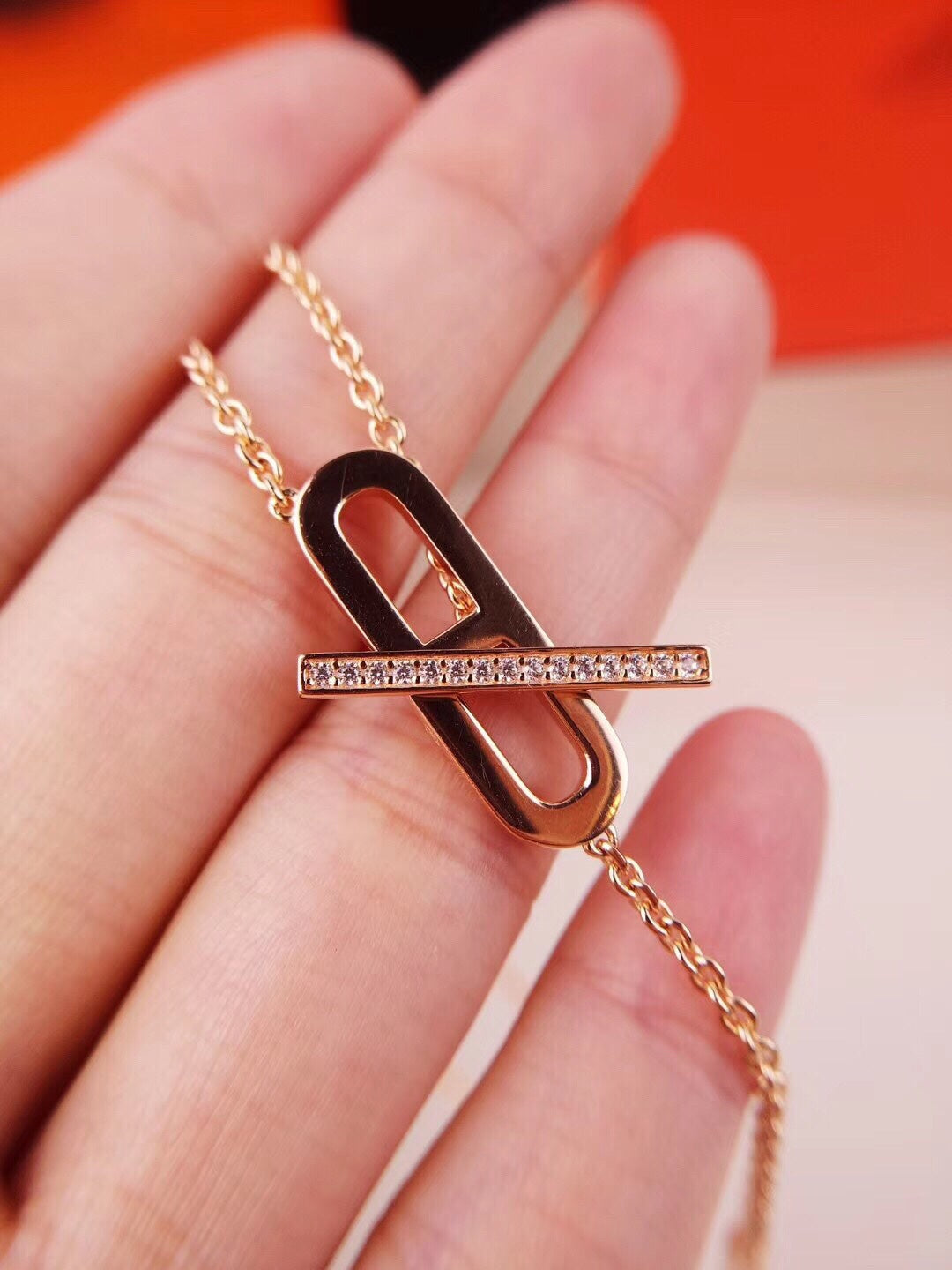 [Imperial] HM FIRE PIG NOSE NECKLACE TRENDY STREET