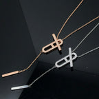 [Imperial] HM NECKLACE PLATINUM ROSE GOLD DIAMOND