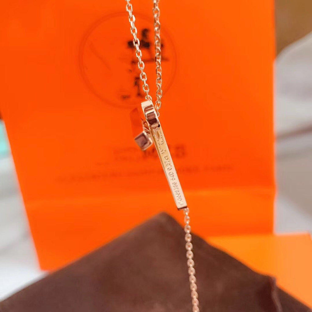[Imperial] HM NECKLACE PLATINUM ROSE GOLD DIAMOND