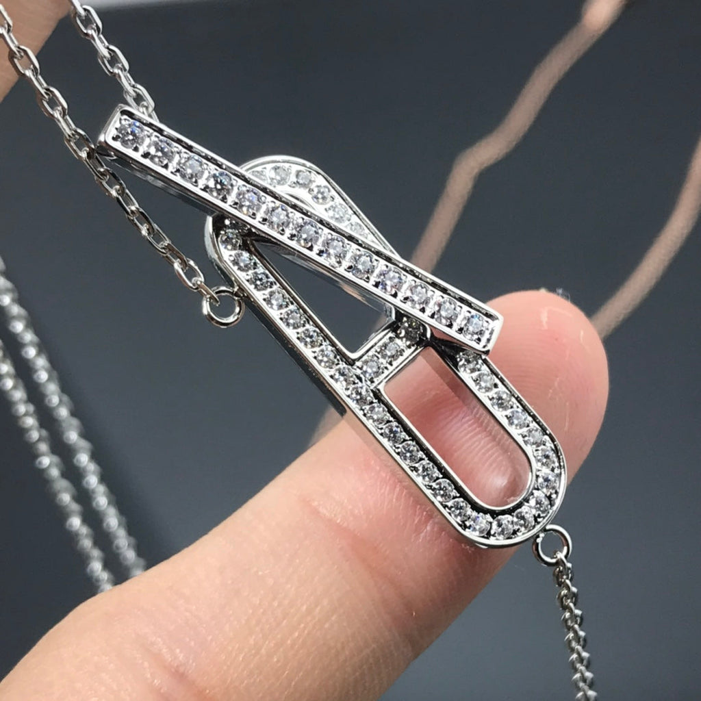 [Imperial] HM NECKLACE PLATINUM ROSE GOLD DIAMOND