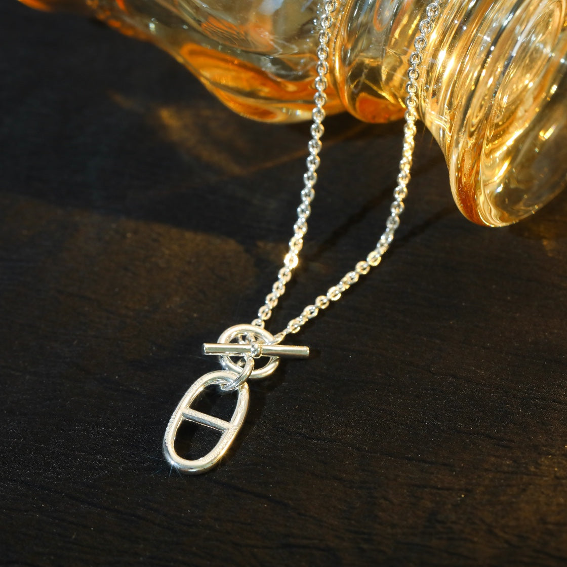 [Imperial] HM CHAINE D'ANCRE PENDANT NECKLACE STERLING SILVER