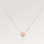 [Imperial] STAR PINK MOP 1 DIAMOND PINK GOLD NECKLACE