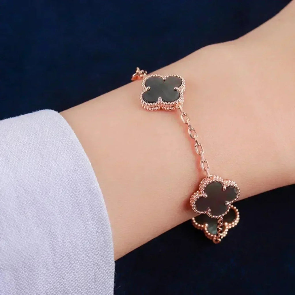 [Imperial]New CLOVER 5 MOTIF GRAY MOP BRACELET COLLECTION
