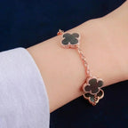 [Imperial]New CLOVER 5 MOTIF GRAY MOP BRACELET COLLECTION