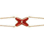 [Imperial] JEUX BRACELET CARNELIAN PINK GOLD 1 DIAMOND