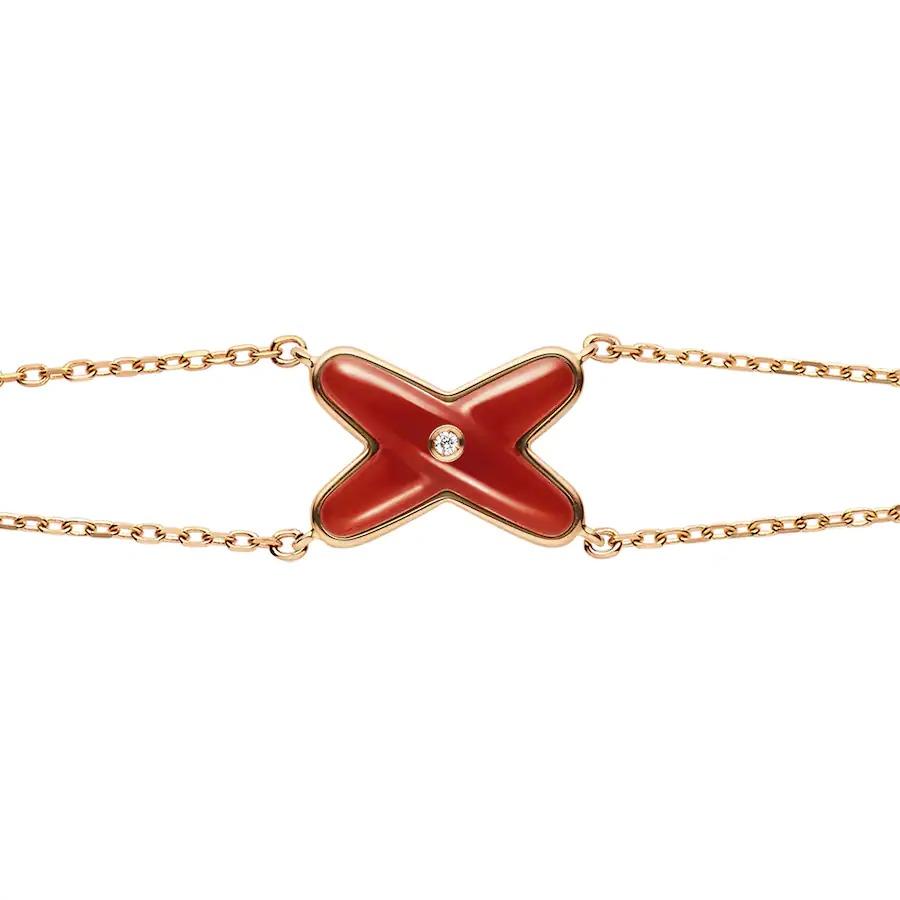 [Imperial] JEUX BRACELET CARNELIAN PINK GOLD 1 DIAMOND