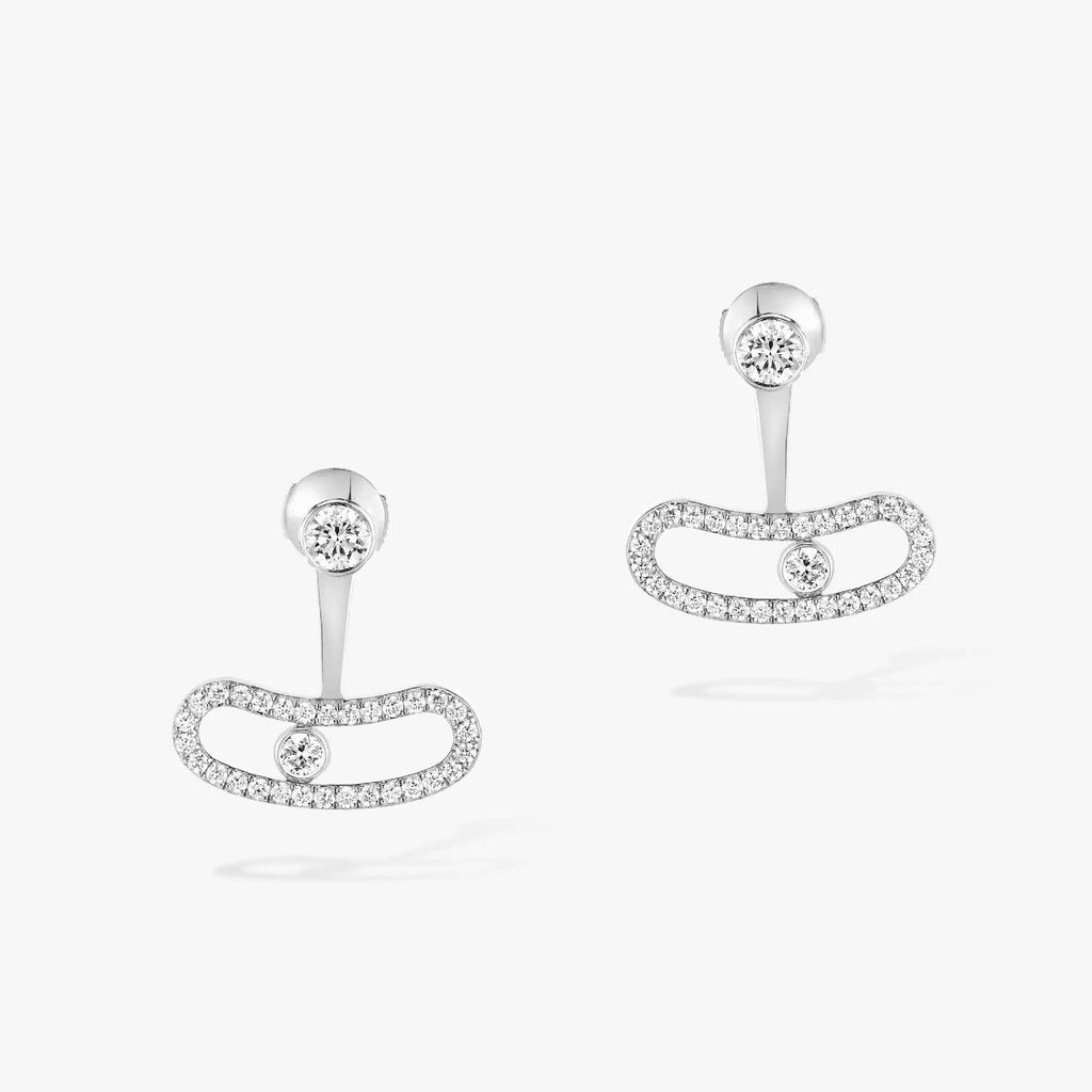 [Imperial] MOVE UNO SILVER DIAMOND EARRINGS