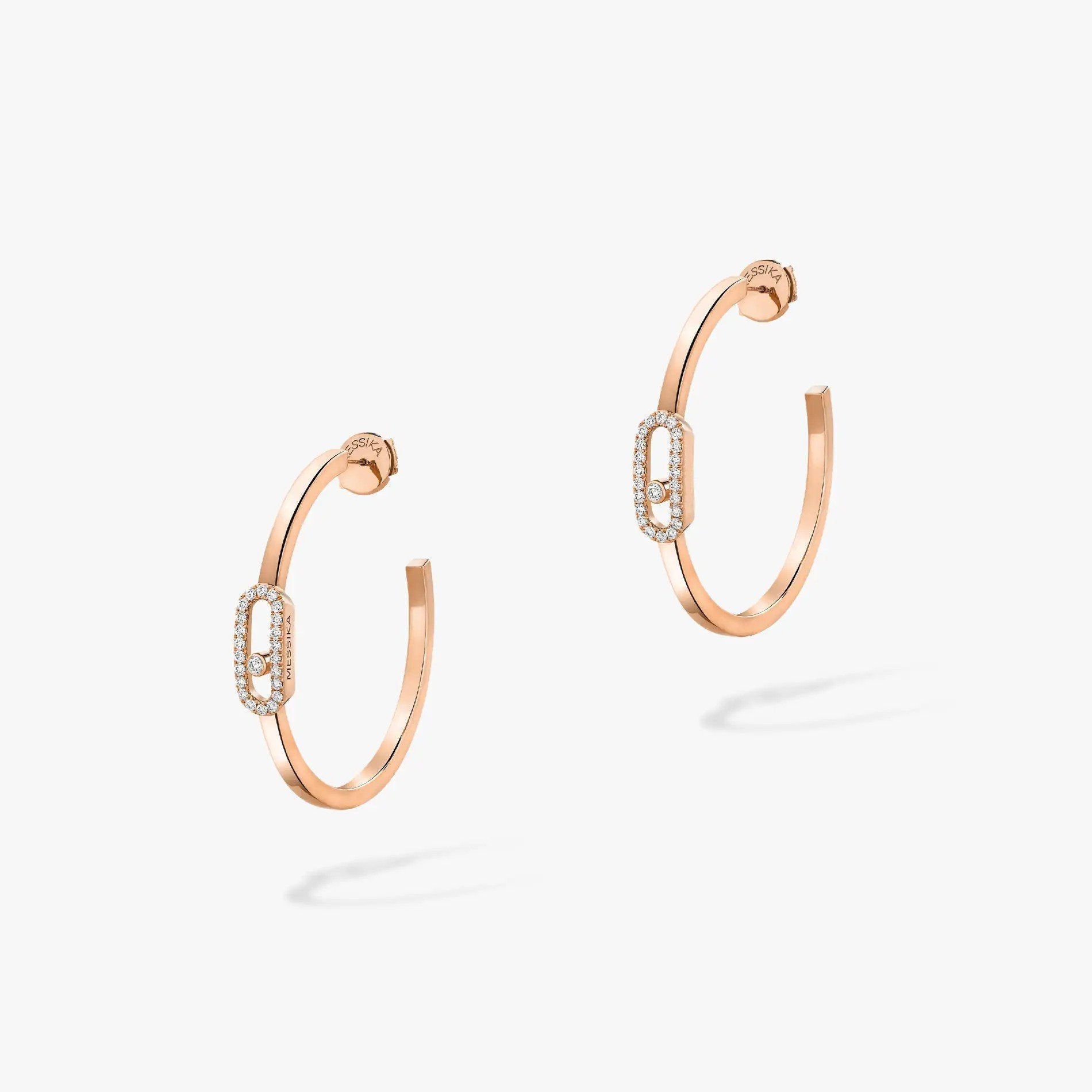 [Imperial] CREOLES MOVE UNO PM DIAMOND EARRINGS