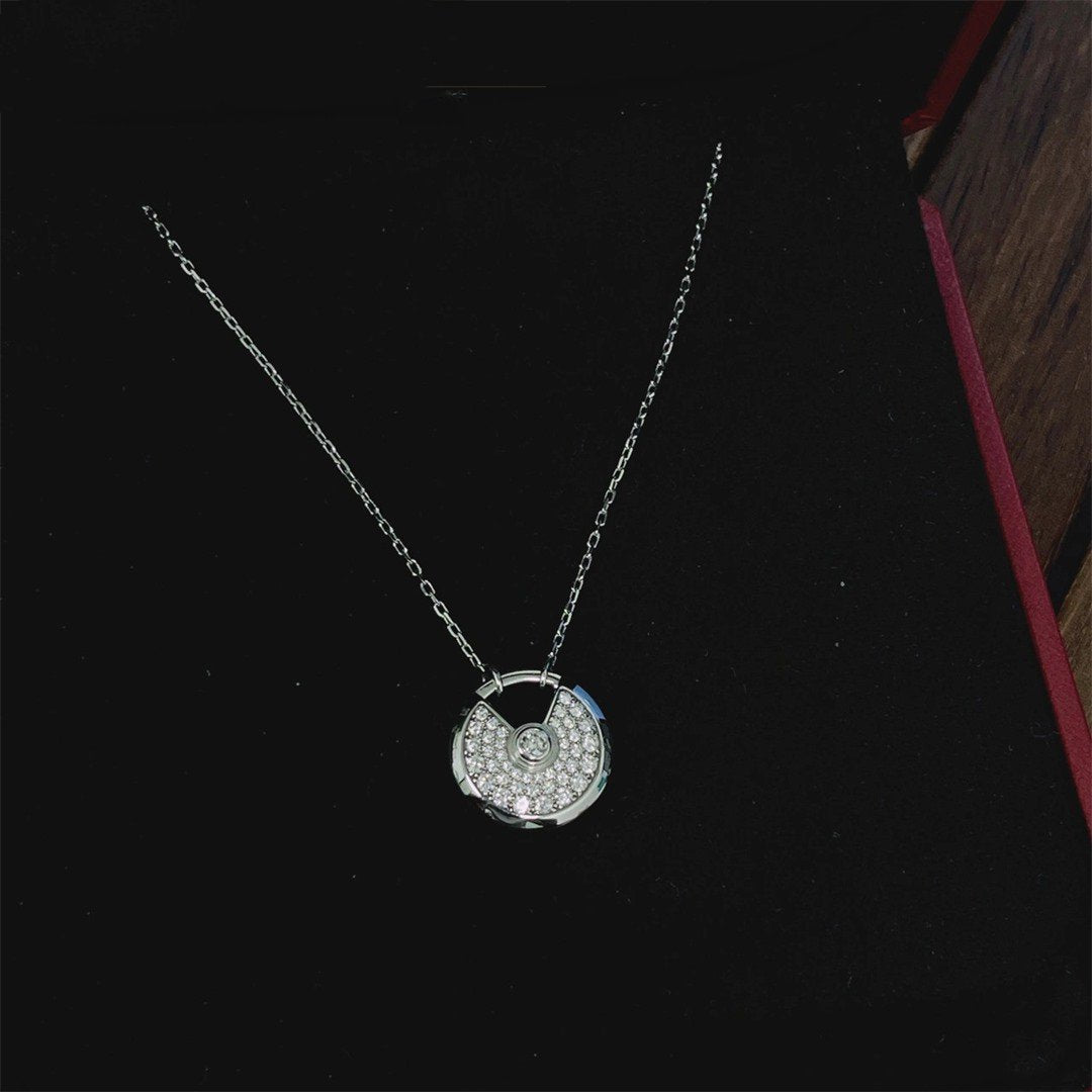 [Imperial] AMULETTE SILVER FULL DIAMOND NECKLACE