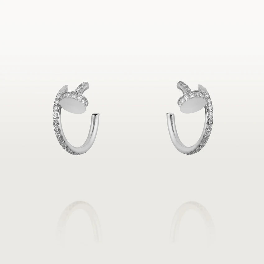 [Imperial] JUSTE EARRINGS 12.75MM SILVER DIAMOND