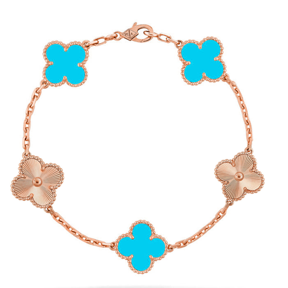 [Imperial]New  CLOVER 5 MOTIF TURQUOISE BRACELET COLLECTION
