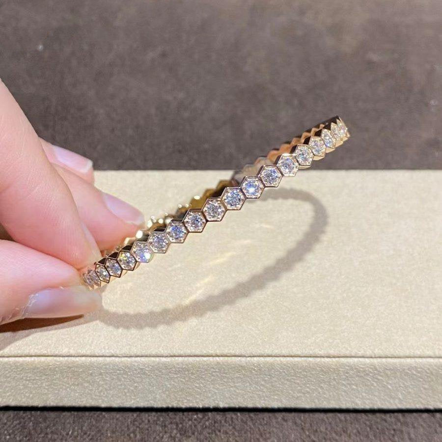 [Imperial] BEE LOVE GOLD BRACELET FULL DIAMOND