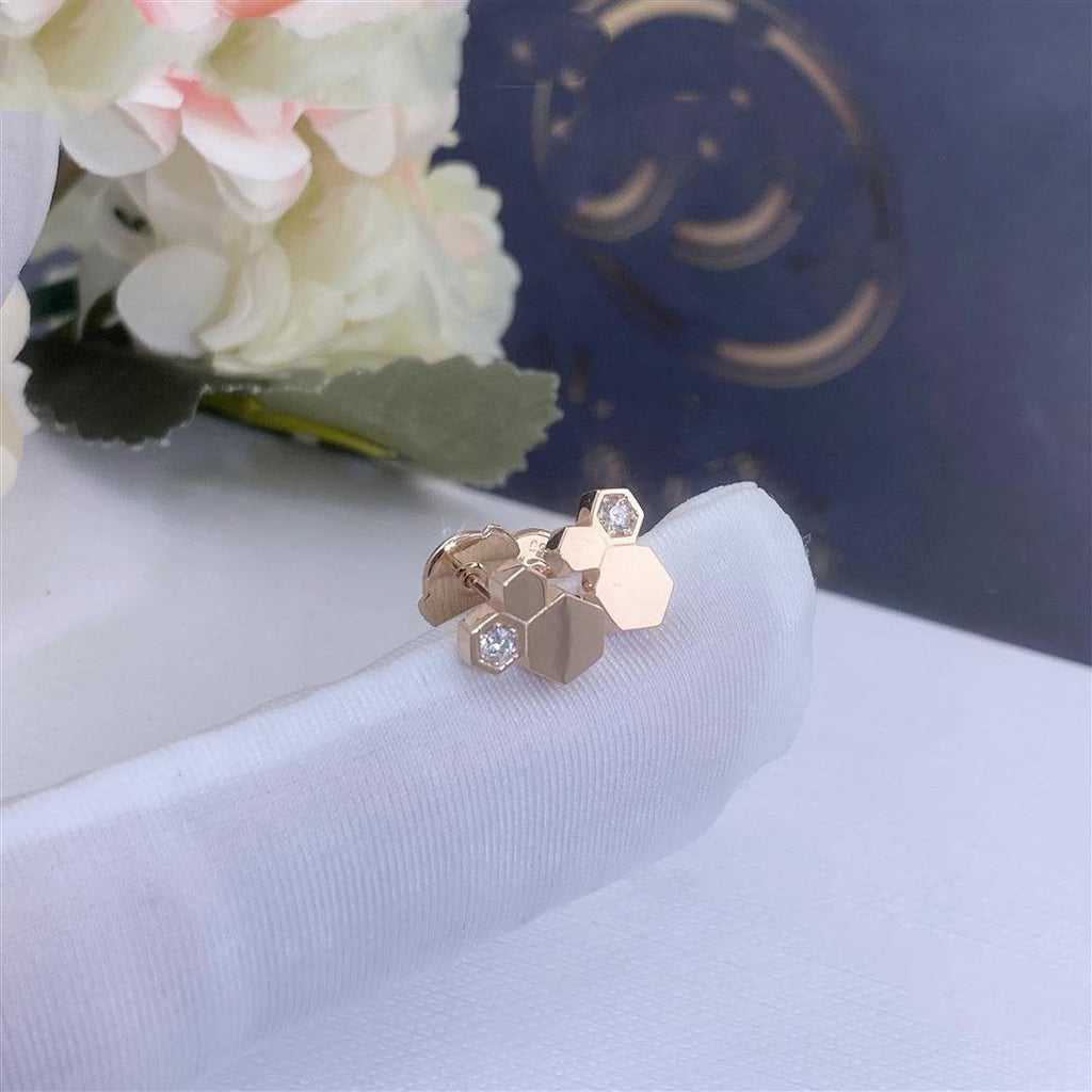 [Imperial] BEE LOVE PINK GOLD DIAMOND EARRINGS