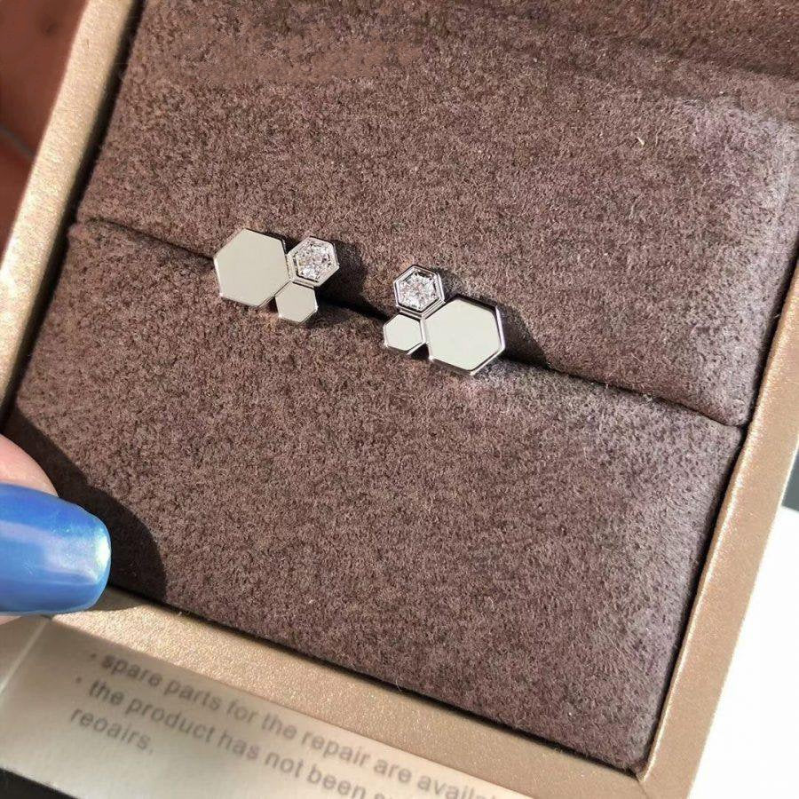 [Imperial] BEE LOVE SILVER DIAMOND EARRINGS
