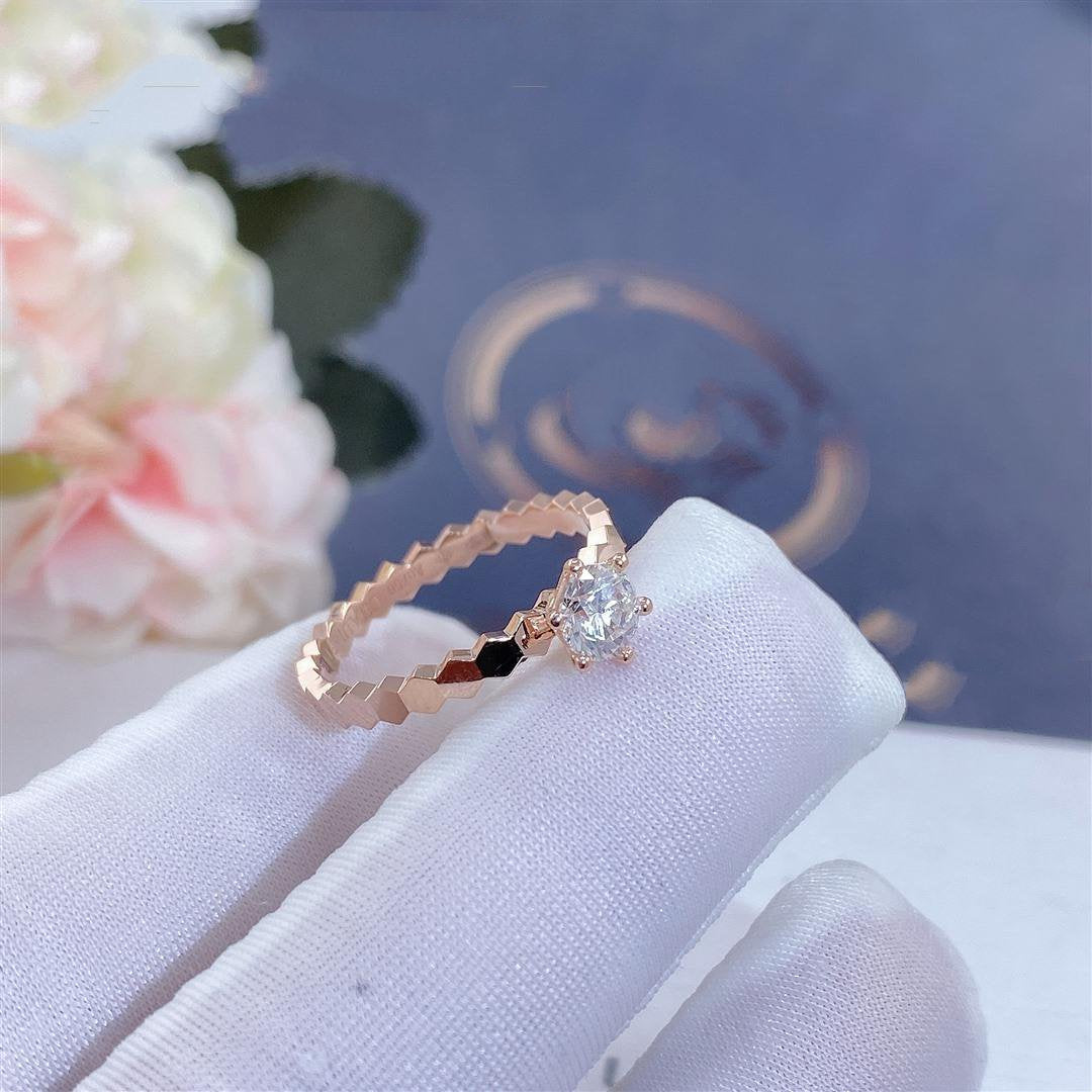 [Imperial] BEE LOVE RING PINK GOLD 1 DIAMOND