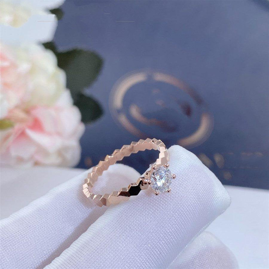 [Imperial] BEE LOVE RING PINK GOLD 1 DIAMOND