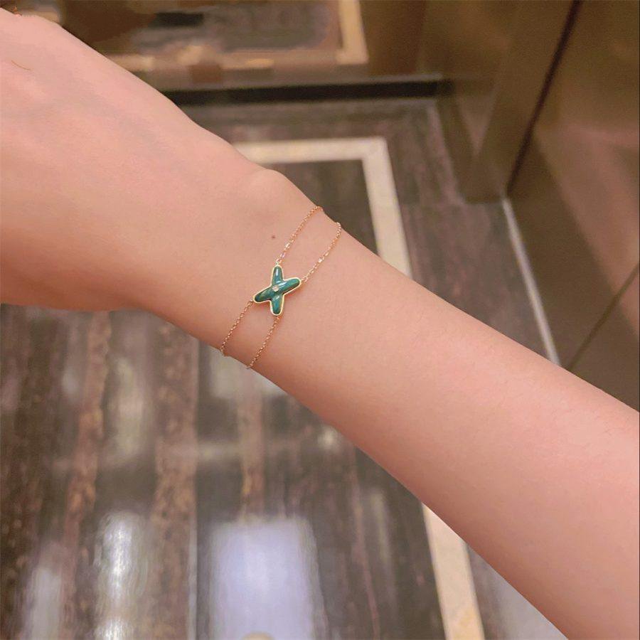 [Imperial] JEUX BRACELET MALACHITE PINK GOLD 1 DIAMOND